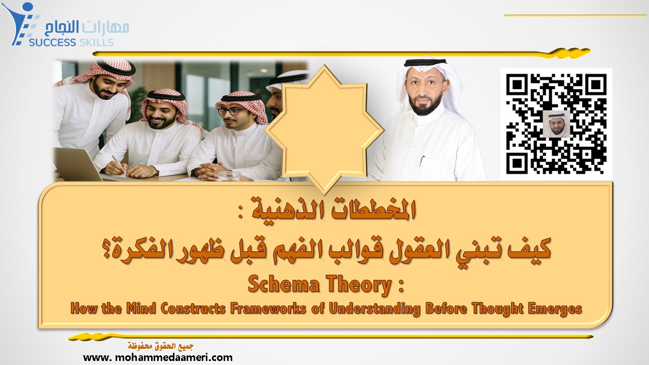 المخططات الذهنية – كيف تبني العقول قوالب الفهم قبل ظهور الفكرة؟ Schema Theory – How the Mind Constructs Frameworks of Understanding Before Thought Emerges
