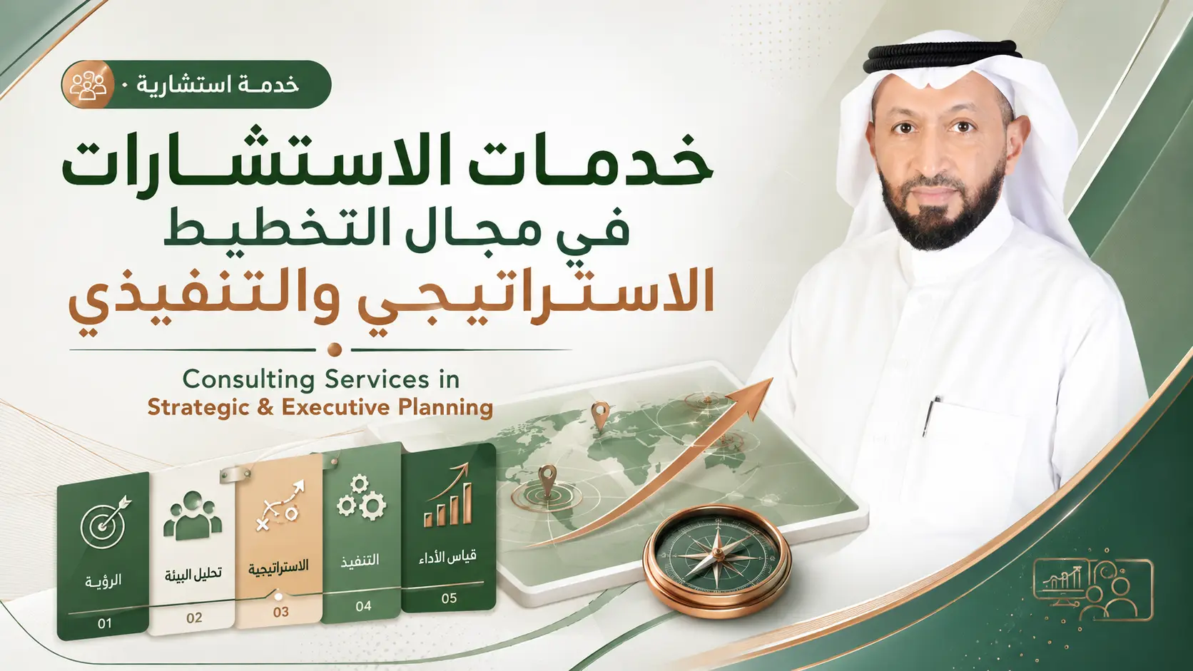خدمات استشارية في التخطيط الاستراتيجي والتنفيذي