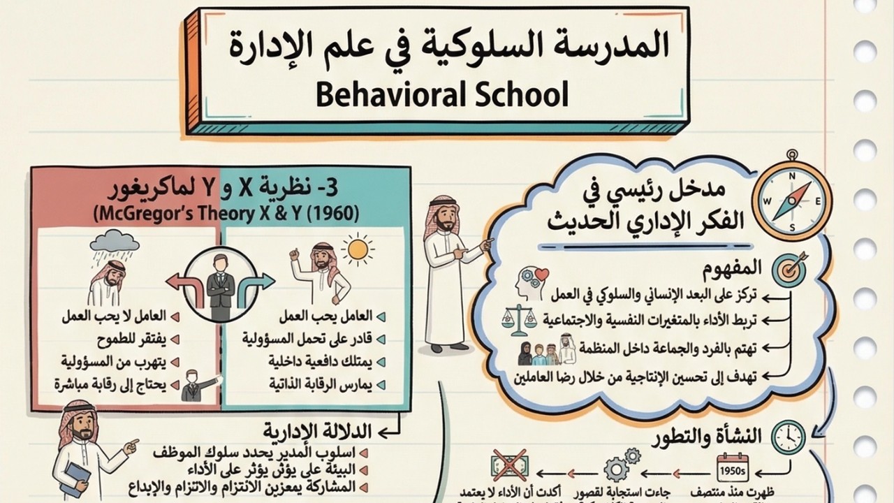المدرسة السلوكية في علم الإدارة Behavioral School