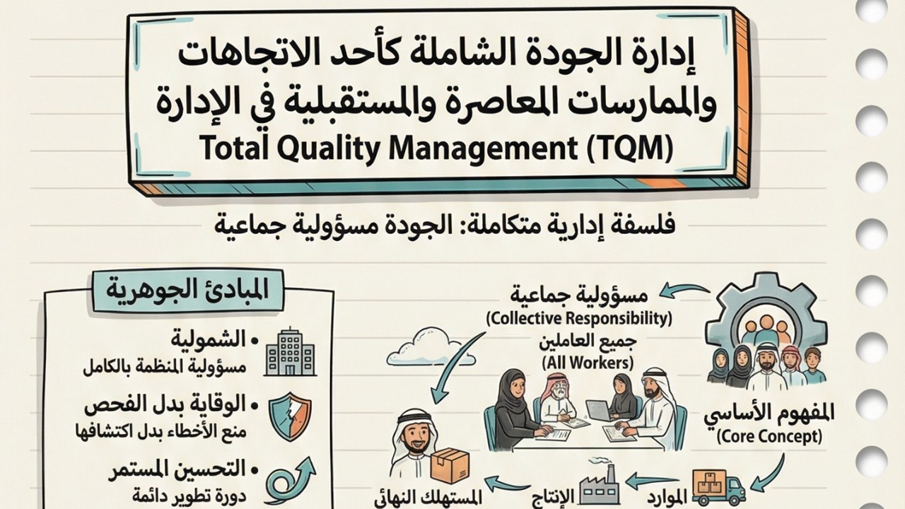 إدارة الجودة الشاملة كأحد الاتجاهات والممارسات المعاصرة والمستقبلية في الإدارة Total Quality Management (TQM)
