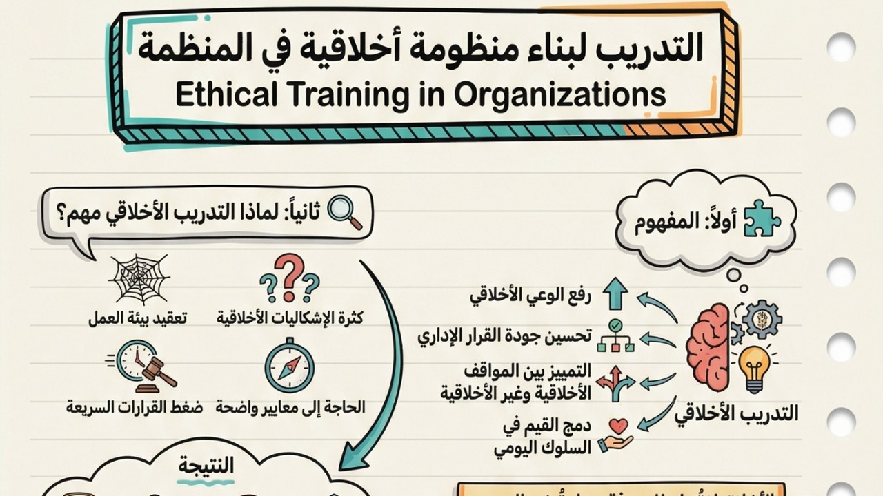 التدريب لبناء منظومة أخلاقية في المنظمة  Ethical Training in Organizations